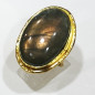 Bague Labradorite Laiton Plaqué OR Taille Ajustable Collection NIIKI PARIS