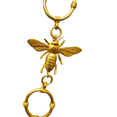Collier Chaîne 94 cm Abeilles Laiton Plaqué Or Collection NIIKI PARIS