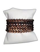Bracelet Quartz Fumé Pierre Rondes