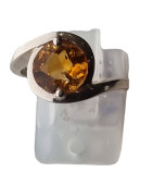 Bague Opale de feu Argent 925 Taille 54