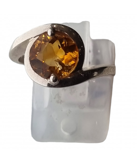 Bague Opale de feu Argent 925 Taille 54
