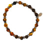 Bracelet Ambre et Œil de Tigre Gamme Bien-Être  Protection et Optimisme