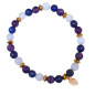 Bracelet Améthyste Calcédoine Lapis-Lazuli Gamme Bien-Être Calme Intérieur