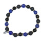 Bracelet Lapis-Lazuli Pierre de Lave Tourmaline Noire Gamme Bien-Être Force Tranquille