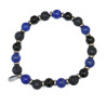 Bracelet Lapis-Lazuli Pierre de Lave Tourmaline Noire Gamme Bien-Être Force Tranquille