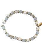 Bracelet Howlite Aigue Marine Gamme Bien-Être Zen Attitude