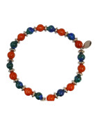 Bracelet Azurite Jaspe Rouge Gamme Bien-Être Sixième Sens