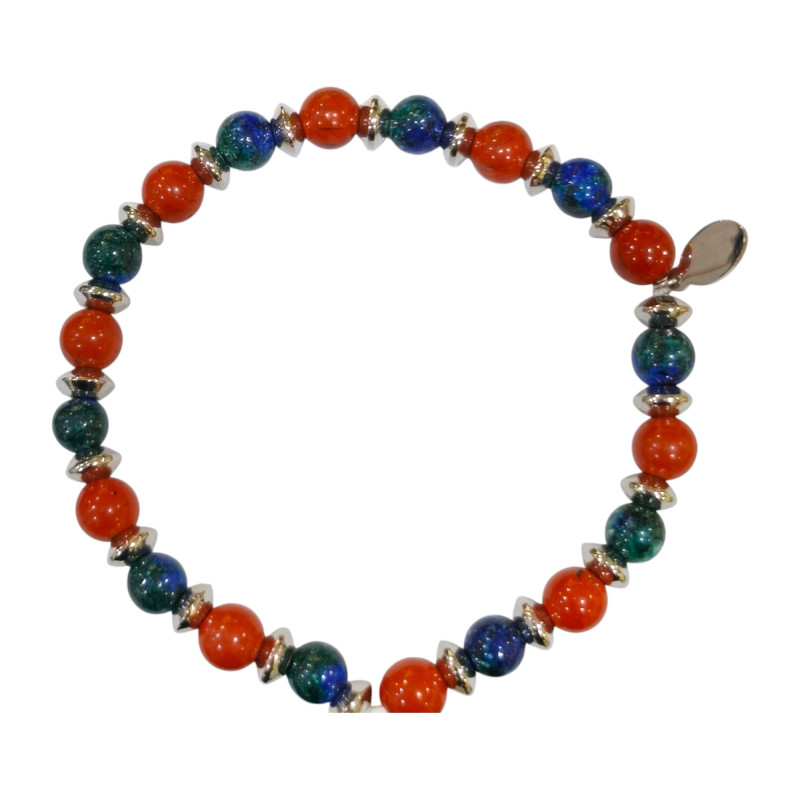 Bracelet Azurite Jaspe Rouge Gamme Bien-Être Sixième Sens