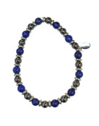 Bracelet Hématite Lapis-Lazuli Gamme Bien-Être Anti Déprime