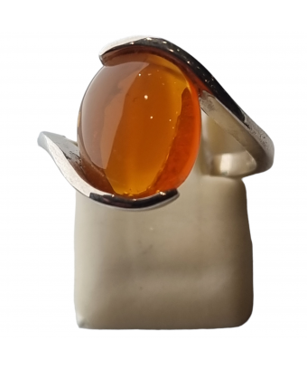 Bague Opale de feu Argent 925 Taille 55