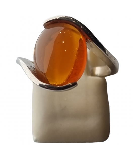Bague Opale de feu Argent 925 Taille 55