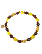 Bracelet Citrine Grenat Gamme Bien-Être Power Boost