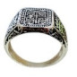 Bague Argent 925 Type Chevalière Taille 68 (s)