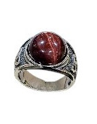 Bague Œil de Taureau Acier Inox