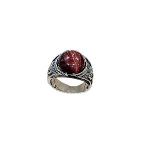 Bague Œil de Taureau Acier Inox