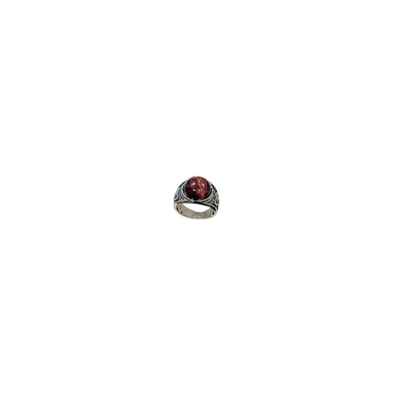 Bague Œil de Taureau Acier Inox