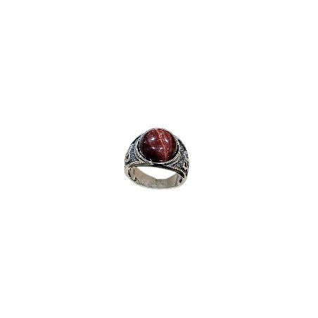 Bague Œil de Taureau Acier Inox