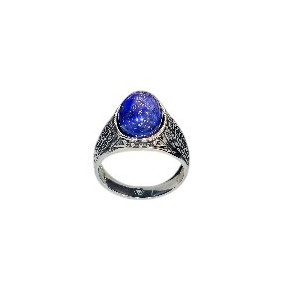Bague Lapis-lazuli Acier Inox