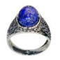 Bague Lapis-lazuli Acier Inox