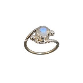 Bague Pierre de lune Argent 925 (s)