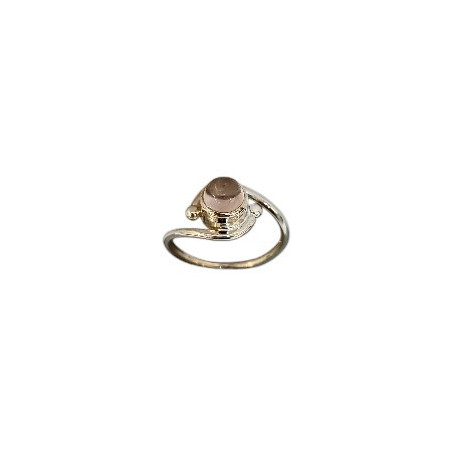 Bague Quartz rose Argent 925 Taille 54 (s)