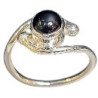 Bague Quartz fumé Argent 925 (s)
