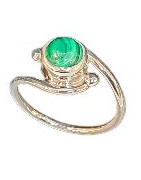 Bague Malachite Argent 925 (s)