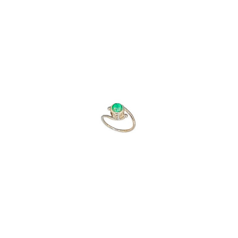 Bague Malachite Argent 925 (s)