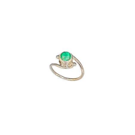 Bague Malachite Argent 925 (s)
