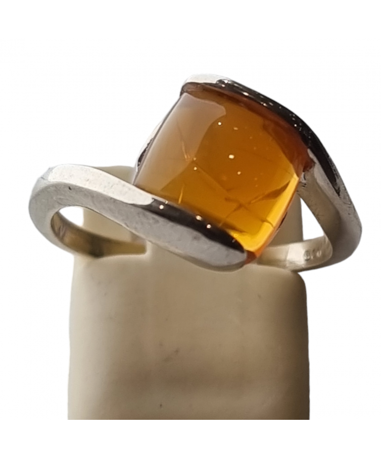 Bague Opale de feu Argent 925 Taille 55