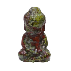 Bouddha Jaspe Sang de Dragon 5 cm