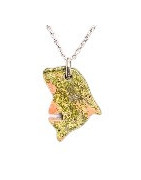 Pendentif Unakite Dauphin avec chaîne (s)