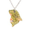 Pendentif Unakite Dauphin avec chaîne (s)