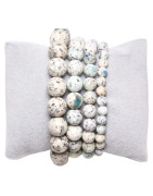 Bracelet Jaspe k2 pierres rondes