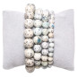 Bracelet Jaspe k2 pierres rondes Bracelet Jaspe k2 pierres rondes