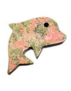 Pendentif Unakite Dauphin