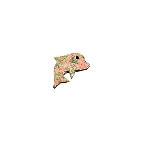 Pendentif Unakite Dauphin
