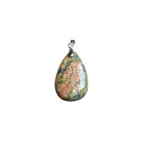 Pendentif Unakite goutte