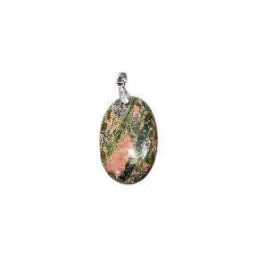Pendentif Unakite ovale
