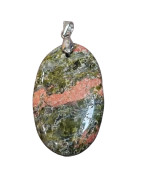 Pendentif Unakite Ovale