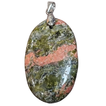 Pendentif Unakite Ovale