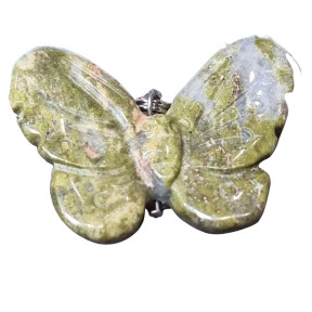 Pendentif Unakite Papillon