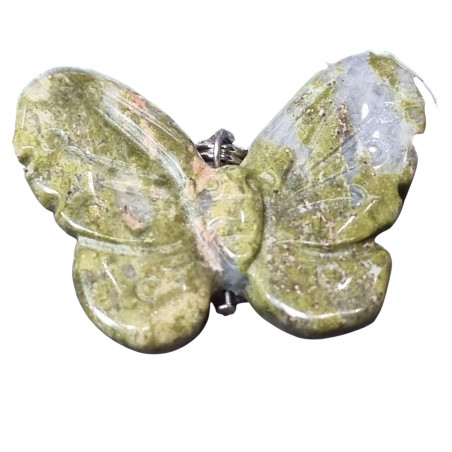 Pendentif Unakite Papillon