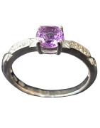 Bague Améthyste Argent 925 Taille 58