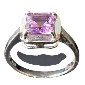 Bague Améthyste Argent 925 Taille 57