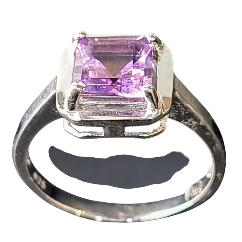 Bague Améthyste Argent 925 Taille 57