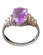 Bague Améthyste Argent 925 Taille 57 (s)