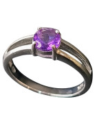 Bague Améthyste Argent 925 Taille 58