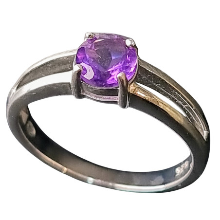 Bague Améthyste Argent 925 Taille 58