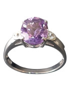 Bague Améthyste Argent 925 Taille 57 (s)